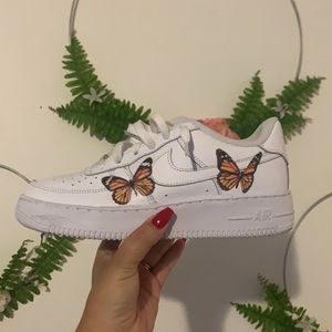 Custom butterfly Air Force ones